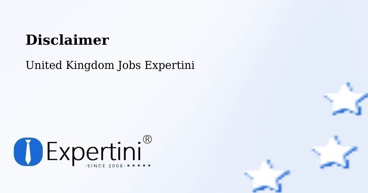 Disclaimer – Southam - United Kingdom Jobs Expertini